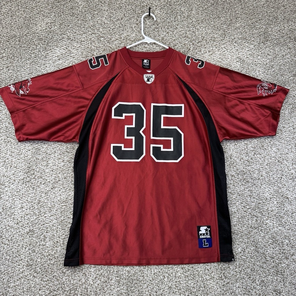 Vintage South Carolina Gamecocks Jersey Men's Large Red Black #35 Starter Y2K